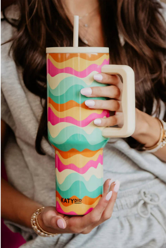 Katydid - Neon Abstract Colors Tumbler