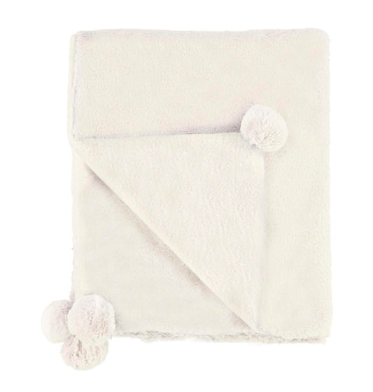 Mayoral - Fur Blanket with Pom Poms