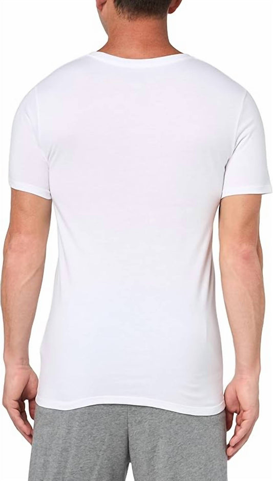 Lacoste - Men's Essentials 3-pack Slim Fit V-neck T-shirts