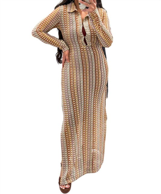 Fore - So 70's Vibes Collard Maxi Dress