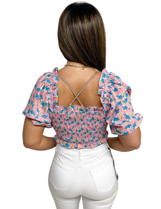 Lush - Ruffle Crop Top