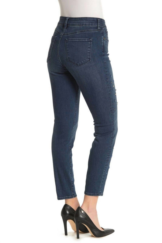 Nydj - Jewel Rhinestone Embellished Skinny Jeans