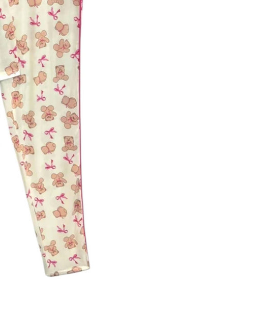 Katie J Nyc - Tweens' Maia Teddy Bear Pajama Pant Set