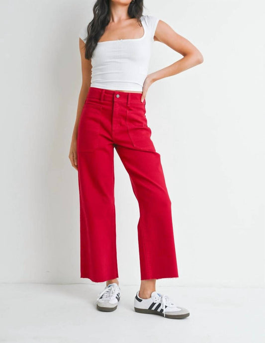 Just Black Denim - High Rise Utility Wide Leg Jean