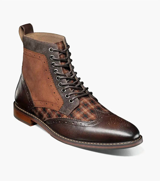 Stacy Adams - Men's Finnegan Wingtip Lace Up Boot