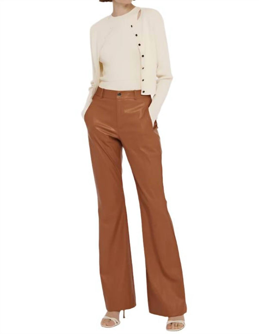 Toccin - Gaia Vegan Leather Flared Pant