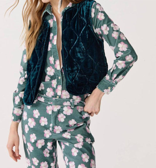 Lanhtropy - Waves Velvet Quilted Vest