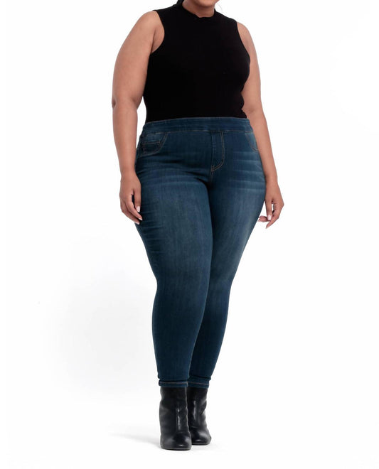 1822 Denim - High-rise Pull-on Skinny Ankle Jeans - Plus