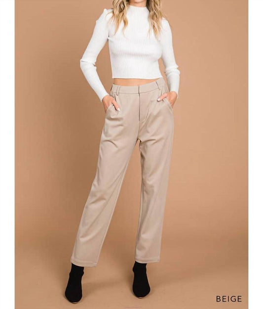 Cotton Bleu - Knit Cropped Pants