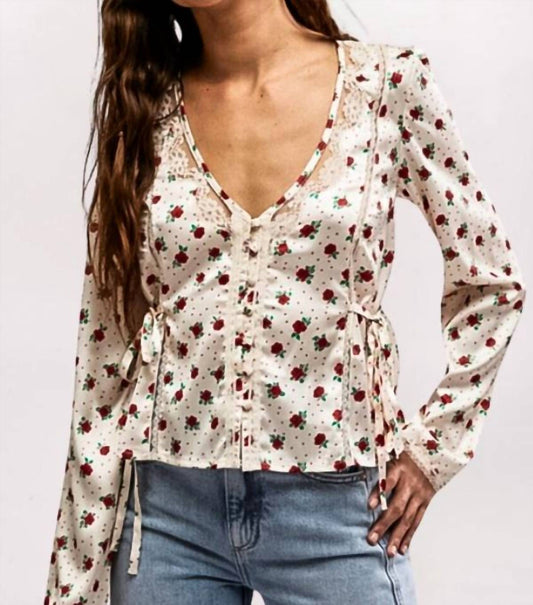 Free People - Field Of Roses Top