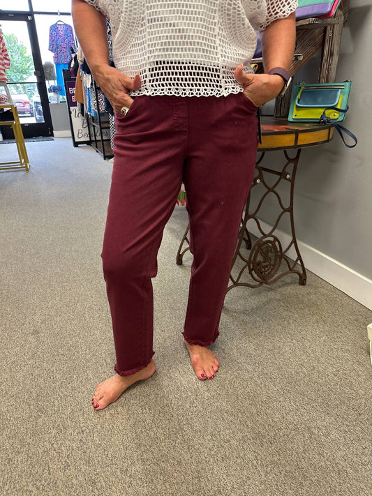 Multiples - Fringe Ankle Pant