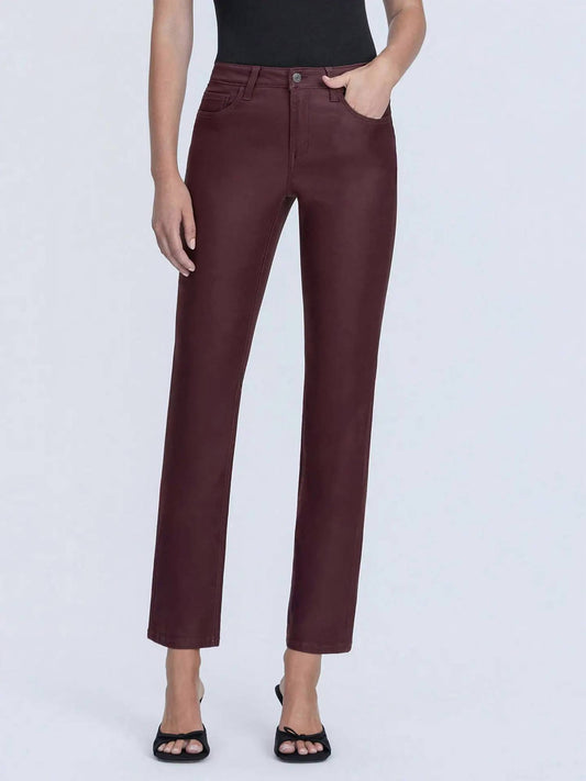 Vervet By Flying Monkey - Women's Coated High Rise Slim Straight Jeans