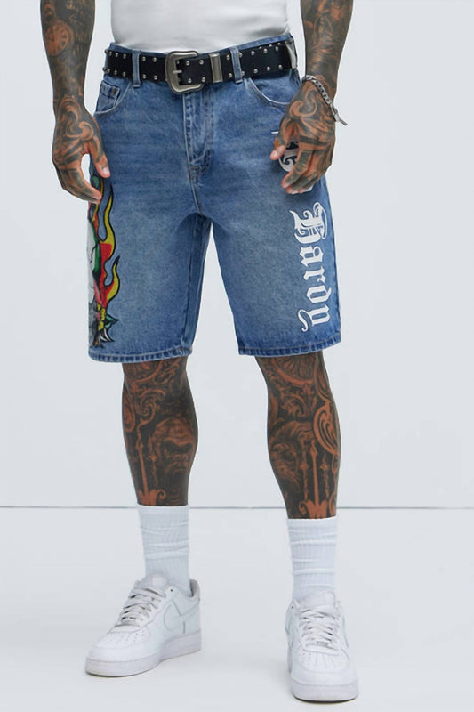 Ed Hardy - Men's Fire Cobra Skater Short