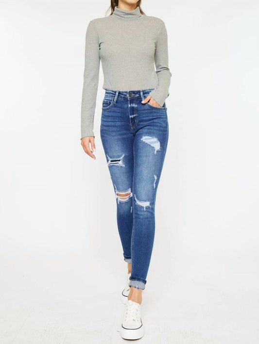 Kancan - High Rise Ankle Skinny Jeans