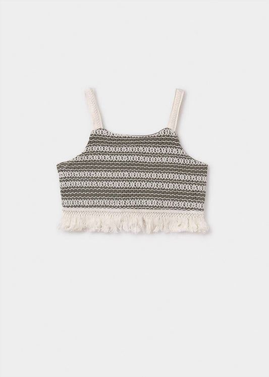 Mayoral - Fringed Sleeveless Crochet Top