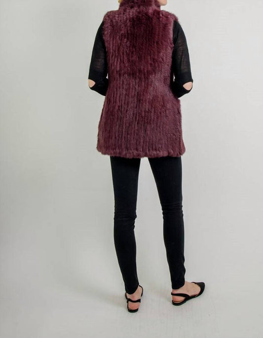 Love Token - Elyse Genuine Rabbit Fur Vest