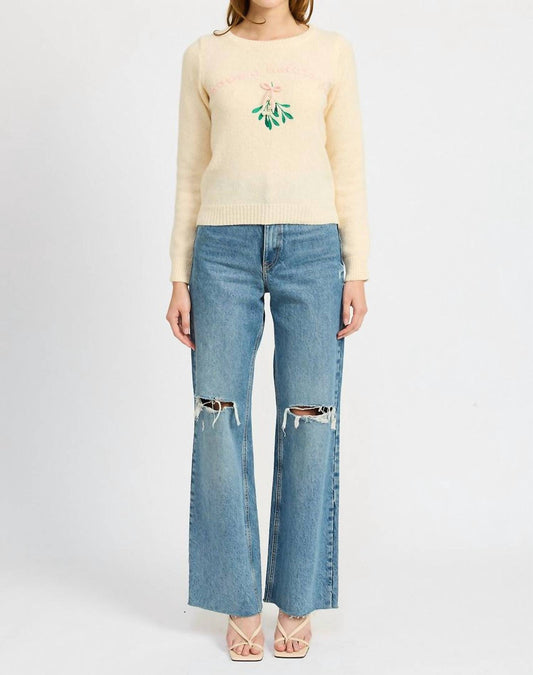 En Saison - Mistletoe Crew Sweater
