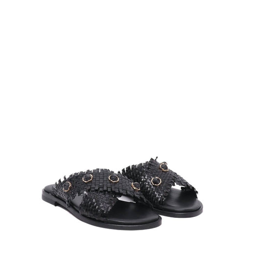 Caryatis - Women's Woven Leather Slipper