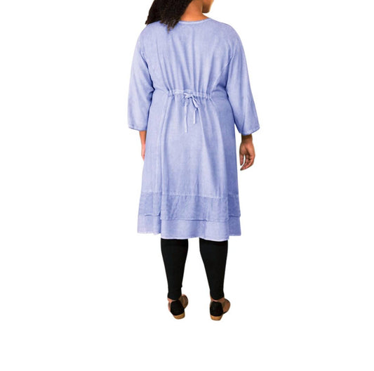 On The Plus Side - Eden 3/4 Sleeve Dress - Plus Size
