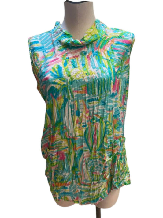 Shana Apparel - Women's Crinkle Top With Pockets