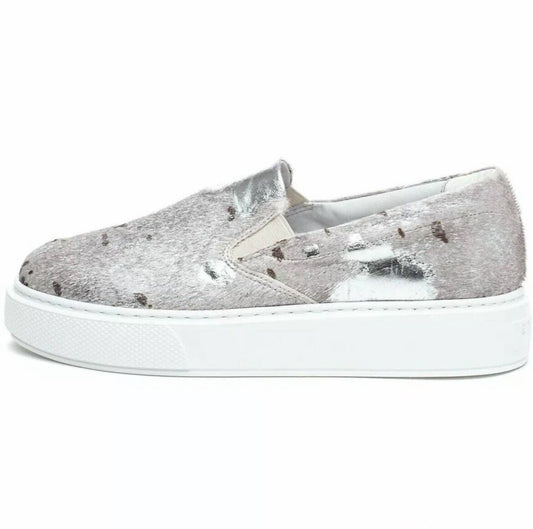 WOMEN'S DELIA PONY HAIRCALF & LEATHER SNEAKER
