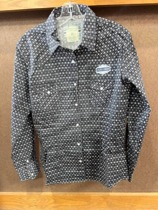 Panhandle - Women's Pearl Snaps Embroidered Long Sleeve Shirt