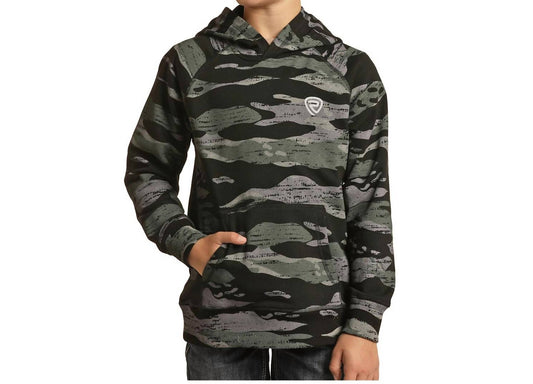 Rock & Roll Denim - Boys Camo Printed Hoodie