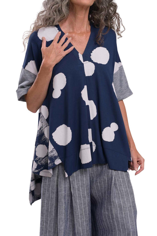 Alembika - Mixed Print Trapeze Top