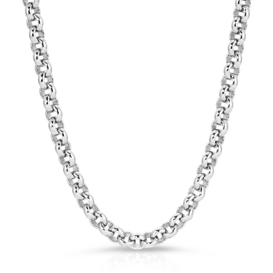 Eklexic - Women's Micro Royal Rolo Chain Necklace