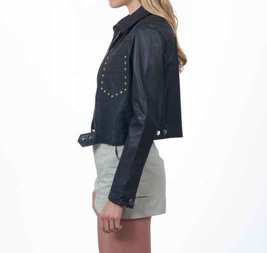 Jkt Nyc - Hayden Nailhead Leather Jacket