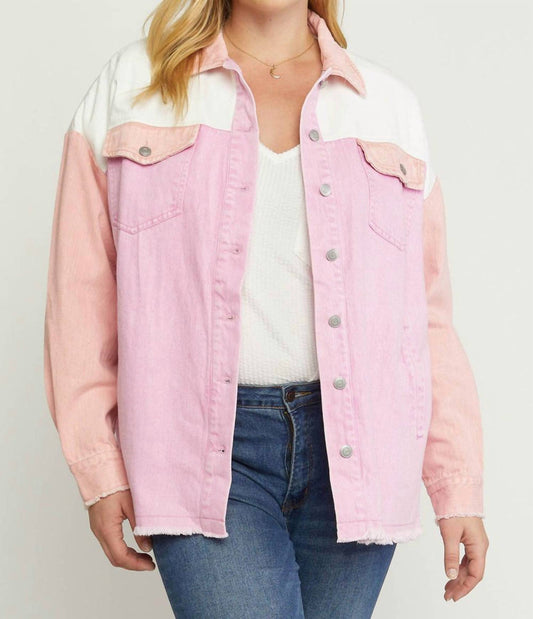 Entro - Colorblock Denim Jacket