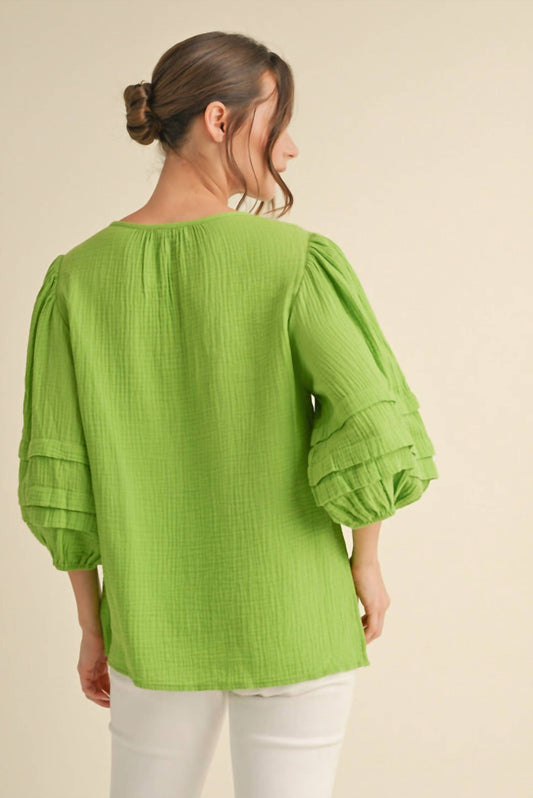 Jodifl - Joy Gauzy Bell Sleeve Top