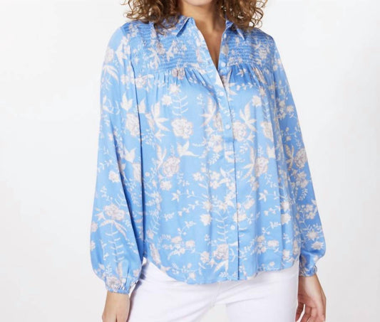 Esqualo - Sassa Smock Flower Blouse