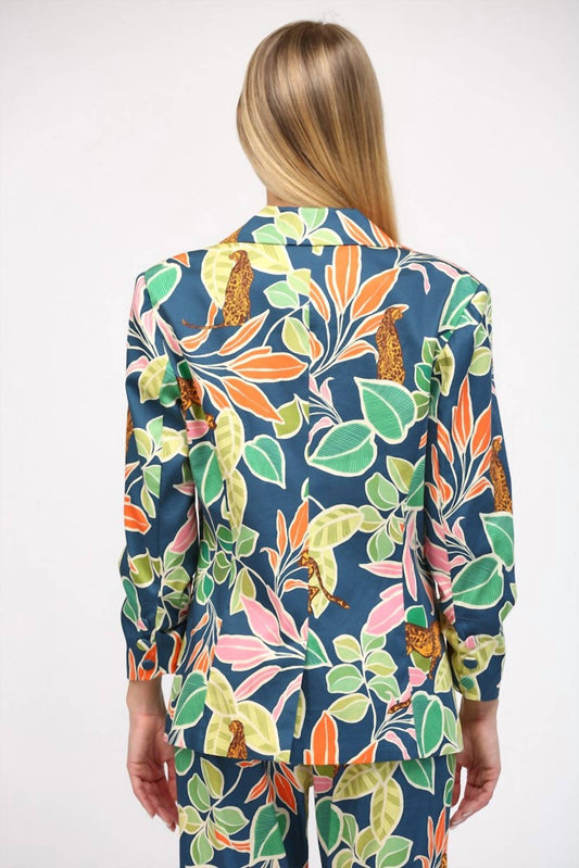 Fate By Lfd - Tropical Print Satin Blazer
