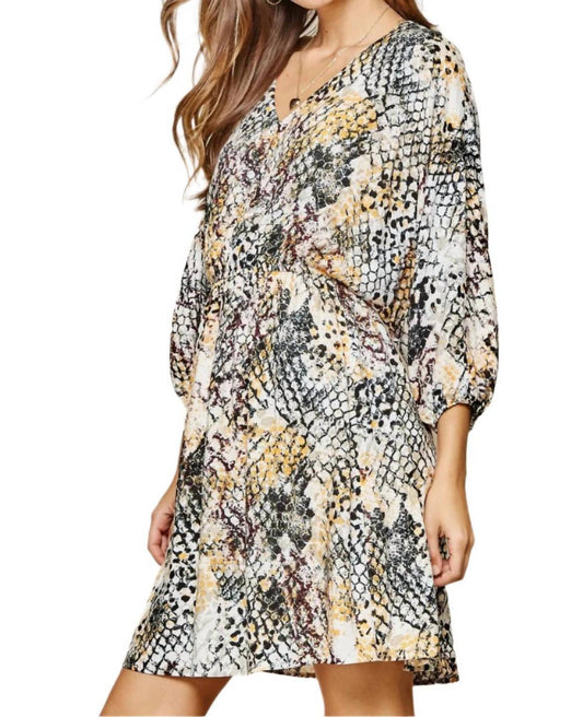 Andree By Unit - Snake Skin Print Dress