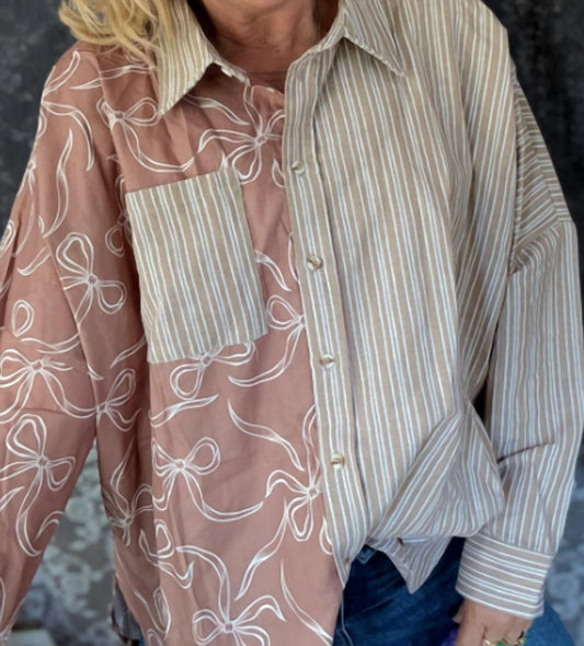 Bibi - Fall Inspiration Button Down Shirt