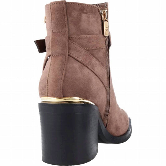 Xti - Women's Suede Dress Booties