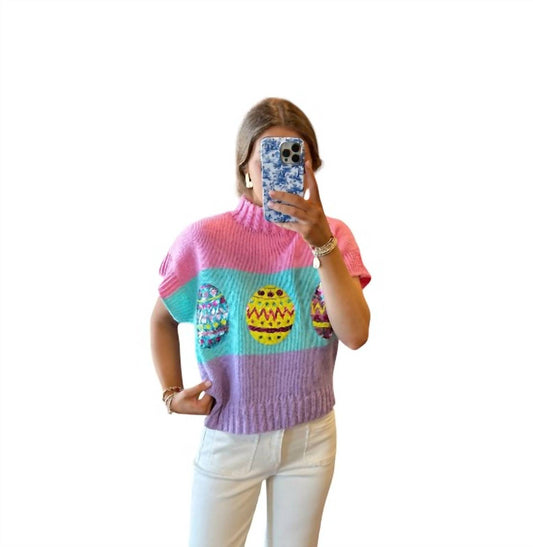 Bibi - Easter Egg Sequin Top