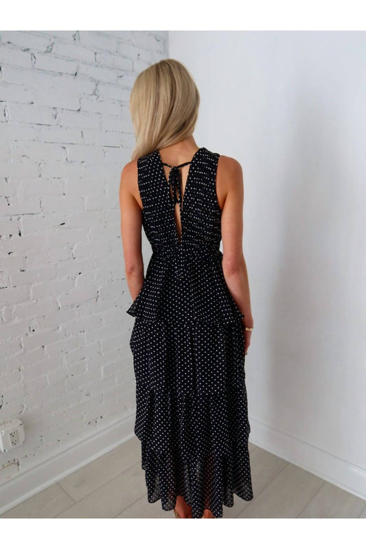 2.7 August Apparel - Spot On Tiered Maxi Dress