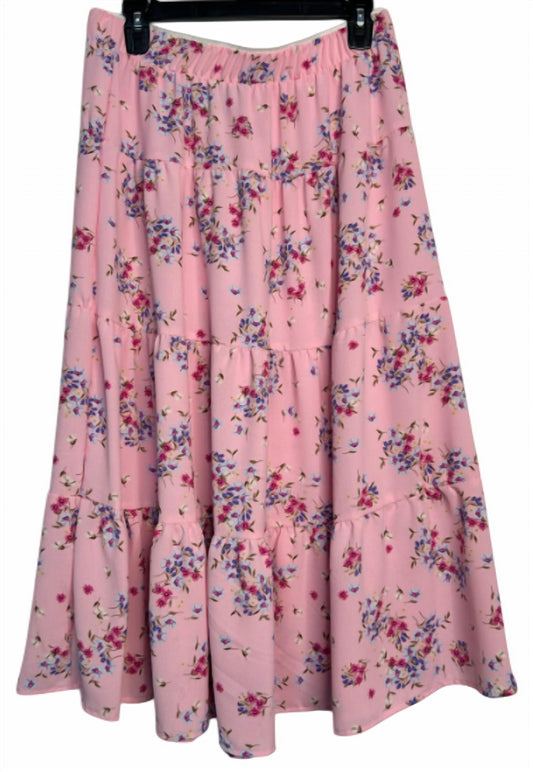 Aqua - Tiered Midi Skirt