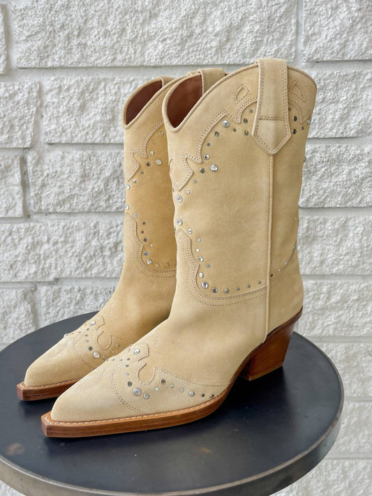 Paris Texas - Women's Janice Suede Cowboy Boots