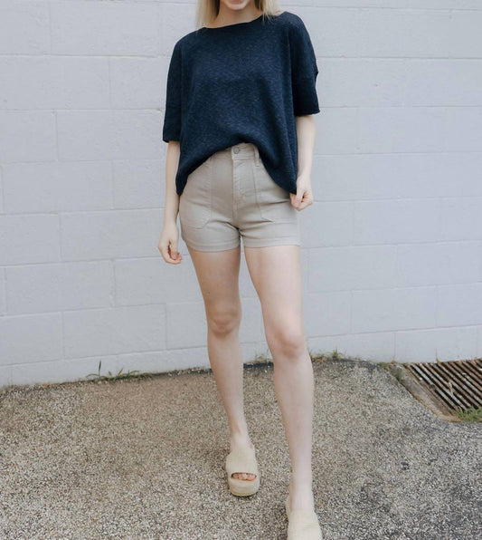 Just Black Denim - High Rise Utility Cargo Short