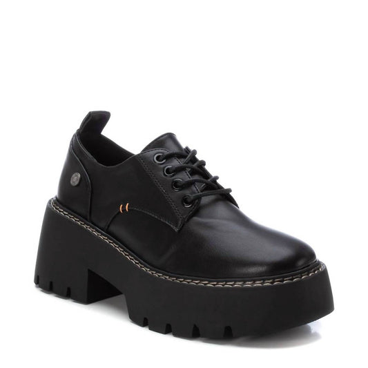 Xti - Women's Heeled Lace-Up Loafers