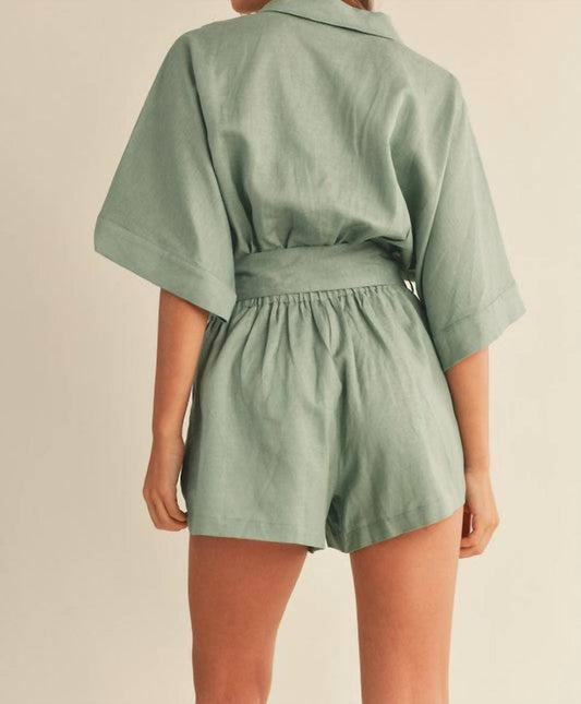 Mable - Button Down Romper