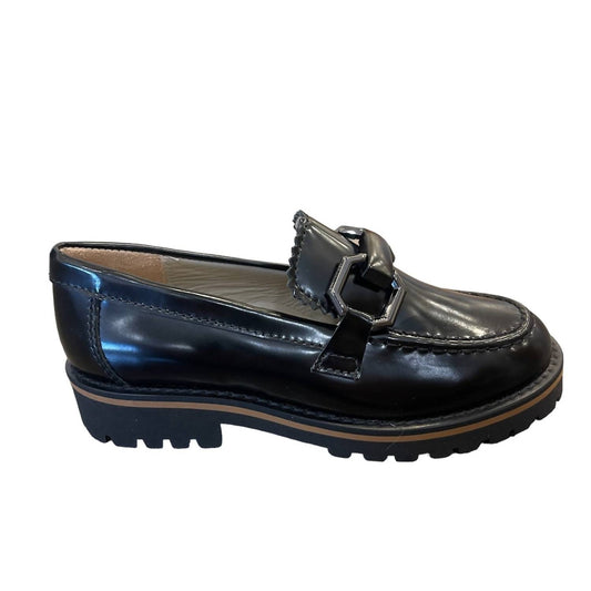 Beberlis - Girls Leather Buckle Loafer