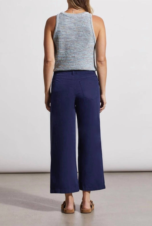 Tribal - Audrey Wide Crop Jeans With Fancy Cord