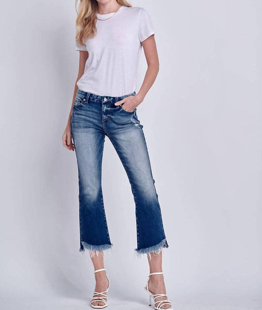 Artemis Vintage - Women's Frayed Hem Jeans