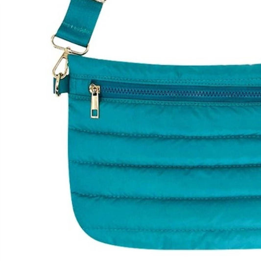 Mavi - Quilted Puffer Messenger Crossbody Sling Bag