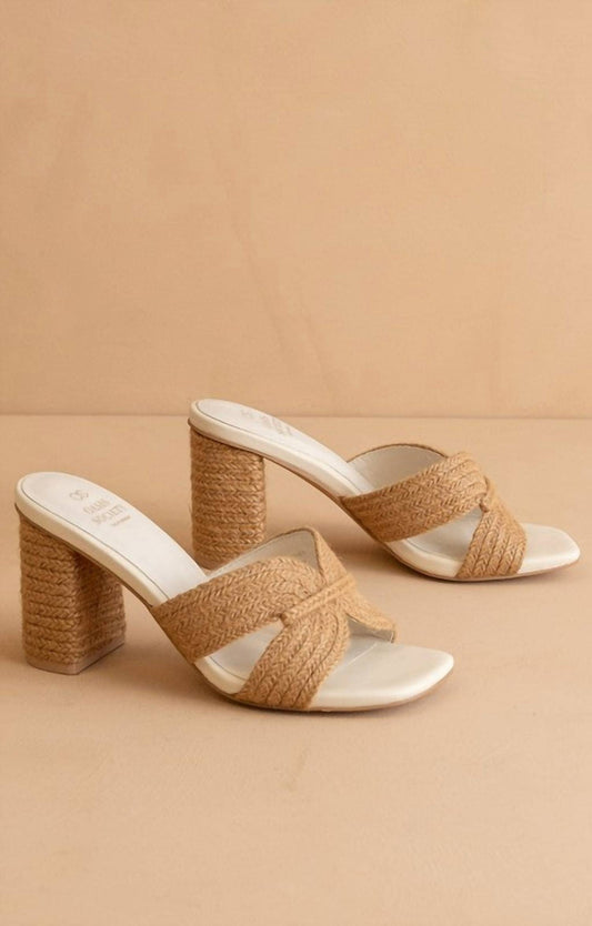 Oasis Society - Women's Santiago Raffia Block Heels