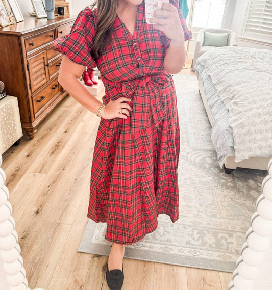 Entro - Christmas Cheer Midi Dress